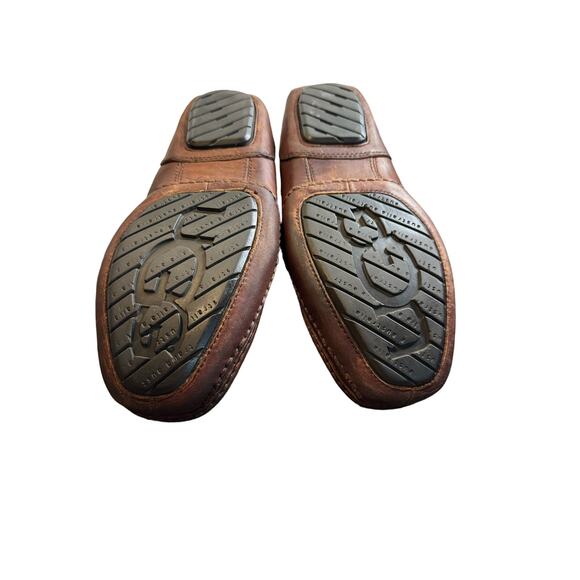 Men’s Size 7.5 Stout brown UGG HUNLEY Leather Loafers Driving Shoes F8007F - Picture 3 of 6
